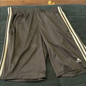Adidas Black Athletic Shorts Lightweight Performance